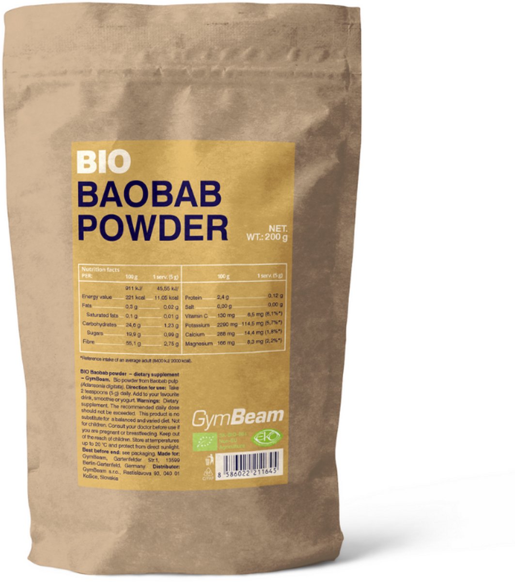 GymBeam BIO baobab poeder 200 g