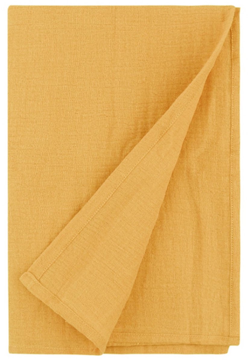 Babywikkeldeken, groot formaat 120*120 cm, ultrazacht en absorberend dubbellaags puur katoen, geschikt voor zowel jongens als meisjes, dunne deken/badhanddoek/wikkeldoek,kurkuma