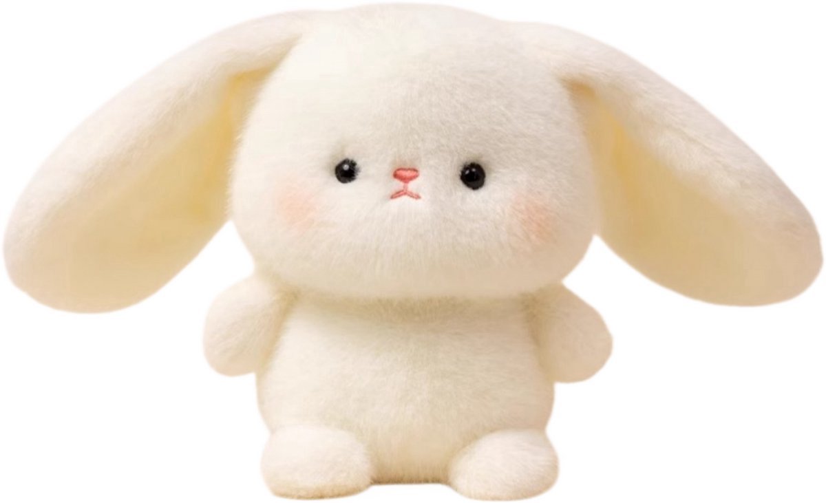 Casalora Pluche Knuffel - Knuffel Baby konijn 16 cm - Speelgoedfiguur / Bureaudecoratie – Leercompagnon
