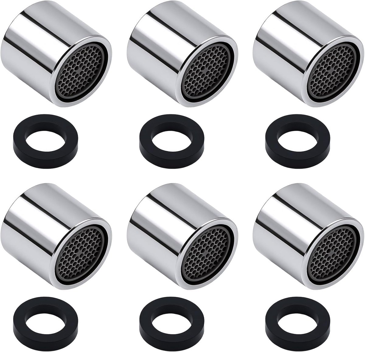 Faucet aerator M18 - 6 stuks - Koper - Voorkomt druppels en lekkages - SnelShoppen