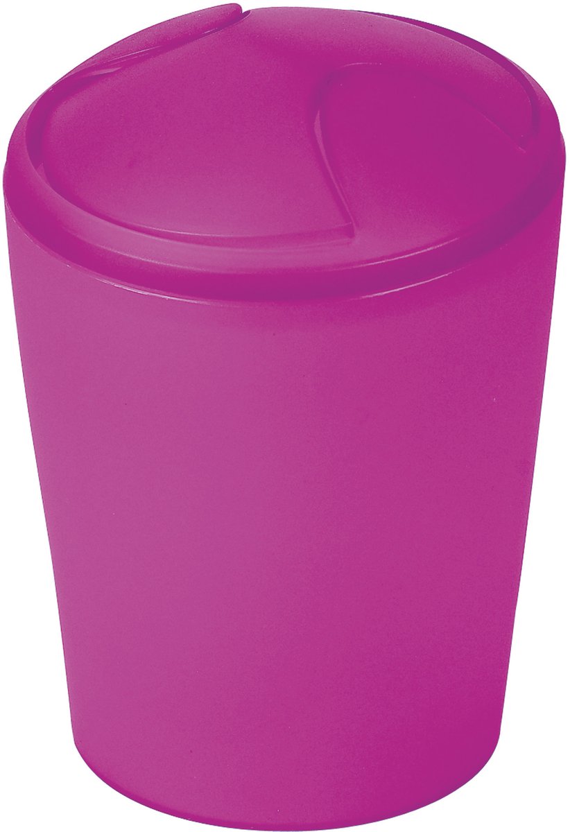 Spirella Move Afvalbak - Kantelbaar Deksel - Prullenbak Badkamer en Toilet - Modern Design voor Keuken en Kantoor