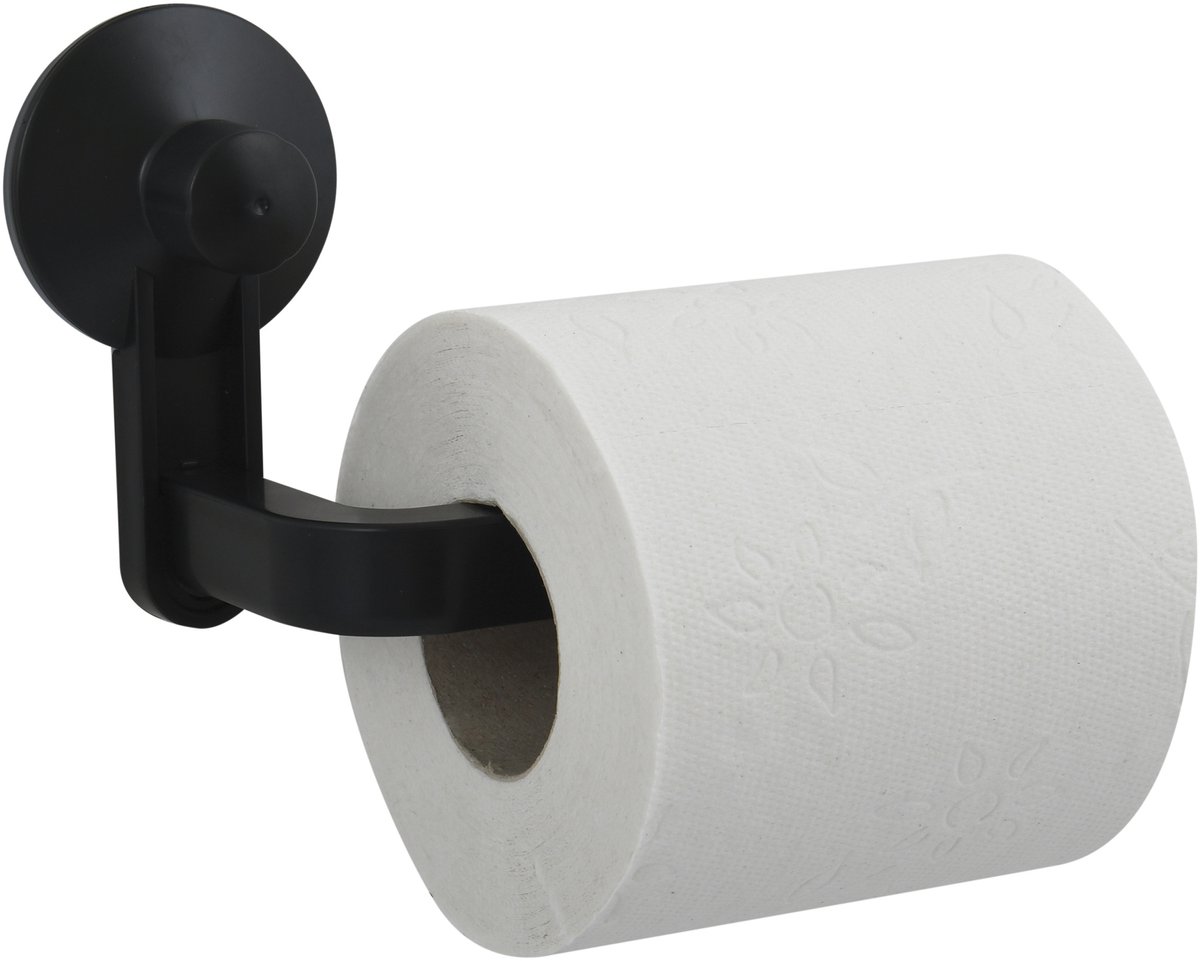 MSV Toiletrolhouder met Zuignap – Toiletpapierhouder voor Gladde Oppervlakken – WC-Papierhouder Zonder Boren