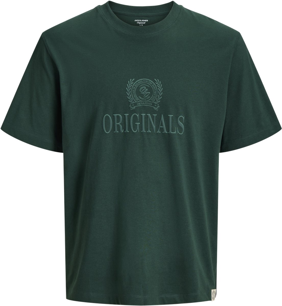 JACK & JONES PLUS - JORFREDERIKSBERG MONOGRAM TEE SS CN PLS Heren T-shirt