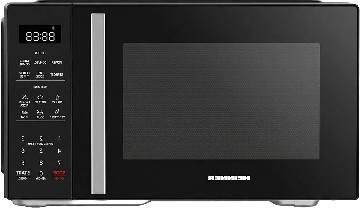 Combimagnetron met Airfryer - Heteluchtoven Grill - Snel Koken - 4-in-1 Functie - 23 Liter - Zwart