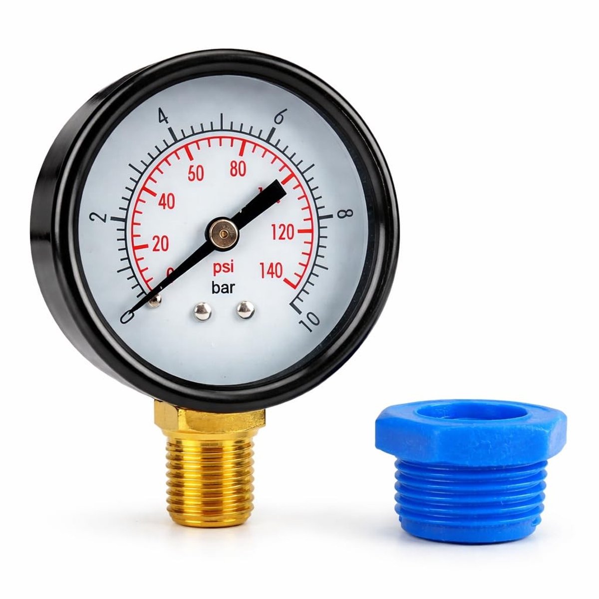 Droogkogelmanometer - Geen kleur - 1/2 inch - Voor Irrigatie en Sanitair