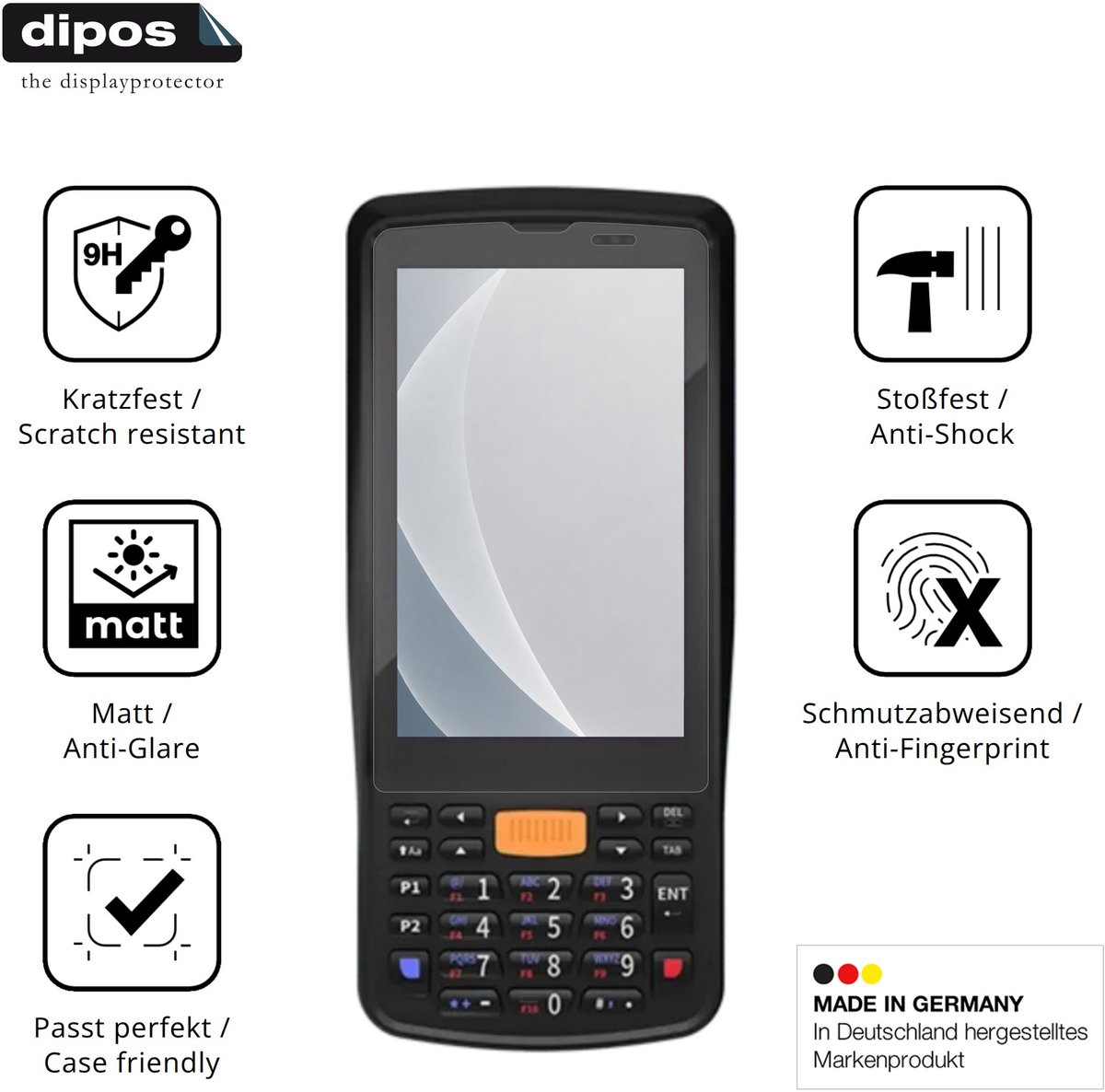 dipos – 2x Matte Pantserfolie geschikt voor Conker SX40 | 9H Screenprotector