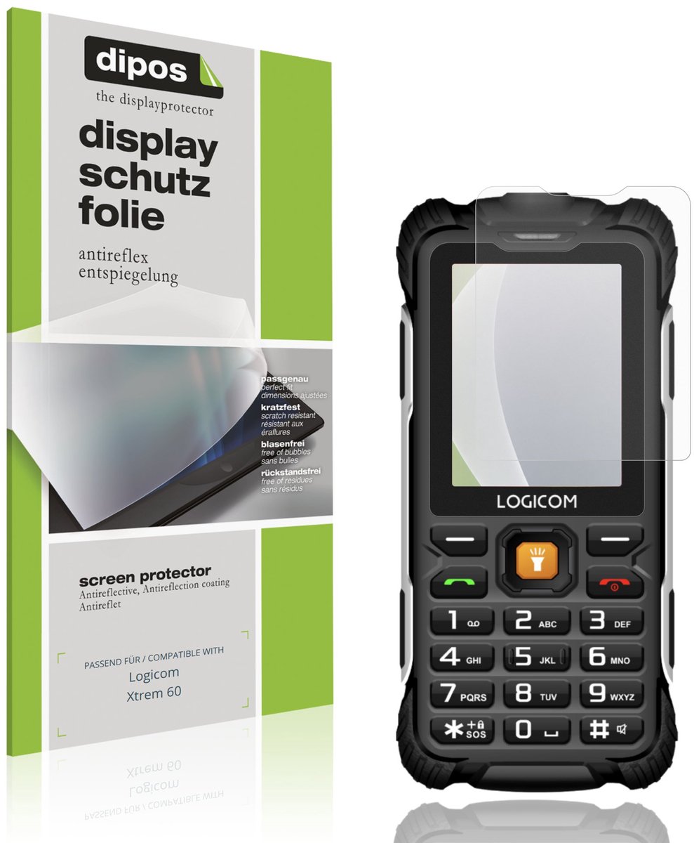 dipos – 4x Matte Beschermfolie geschikt voor Logicom Xtrem 60 | Krasbestendige & antireflecterende Screenprotector Ultra-Thin