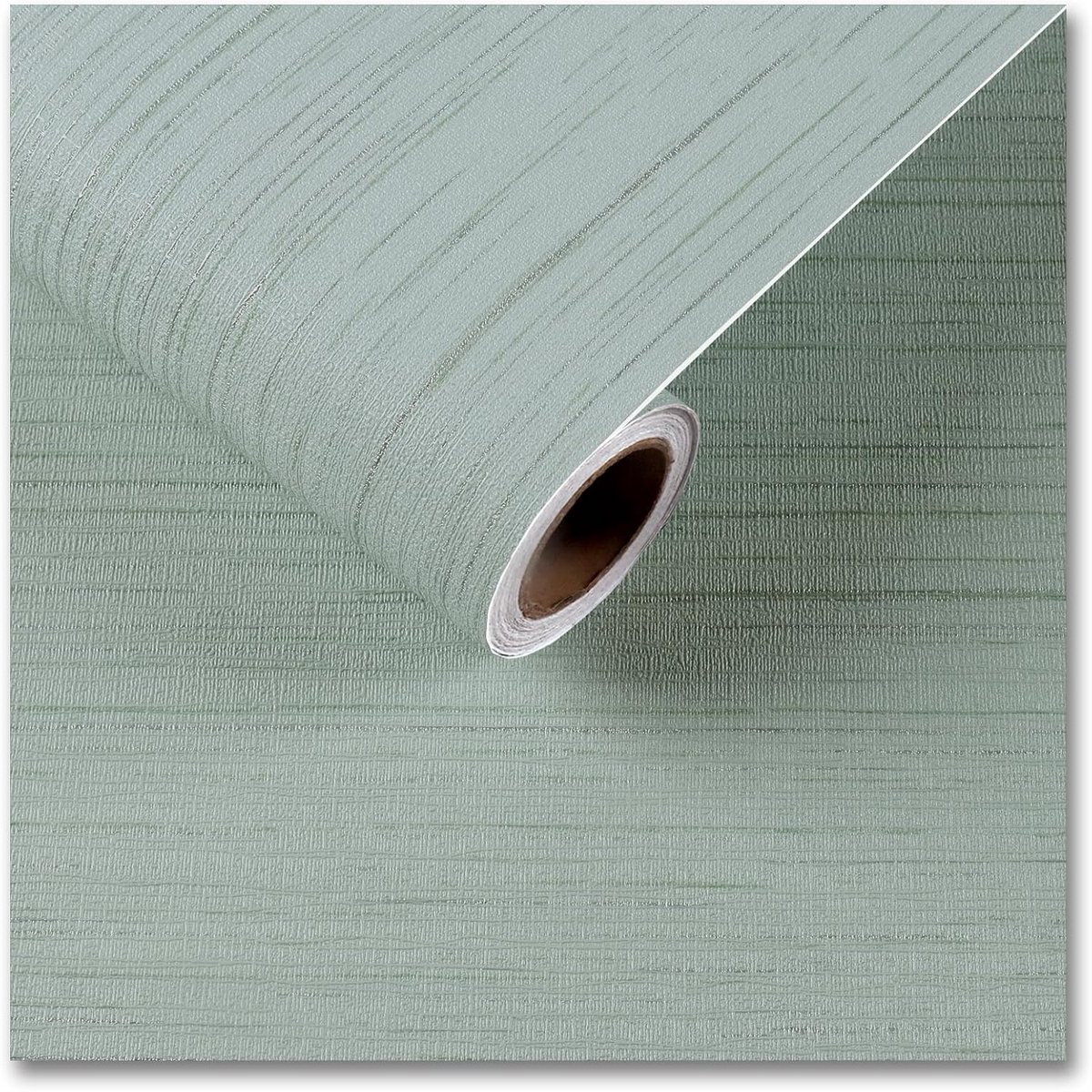 Behang zelfklevend behang 60 cm x 300 cm linnen textuur behang woonkamer meubelfolie werkblad keuken plakfolie zelfklevend groen behang slaapkamer badkamer