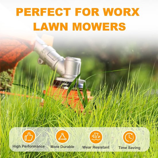 Spoelen voor Worx 20V, 14 stuks - Draad Ø 1,65 mm, 3 m lengte, 10 reservespoelen, 4 dopjes — afbeelding 3
