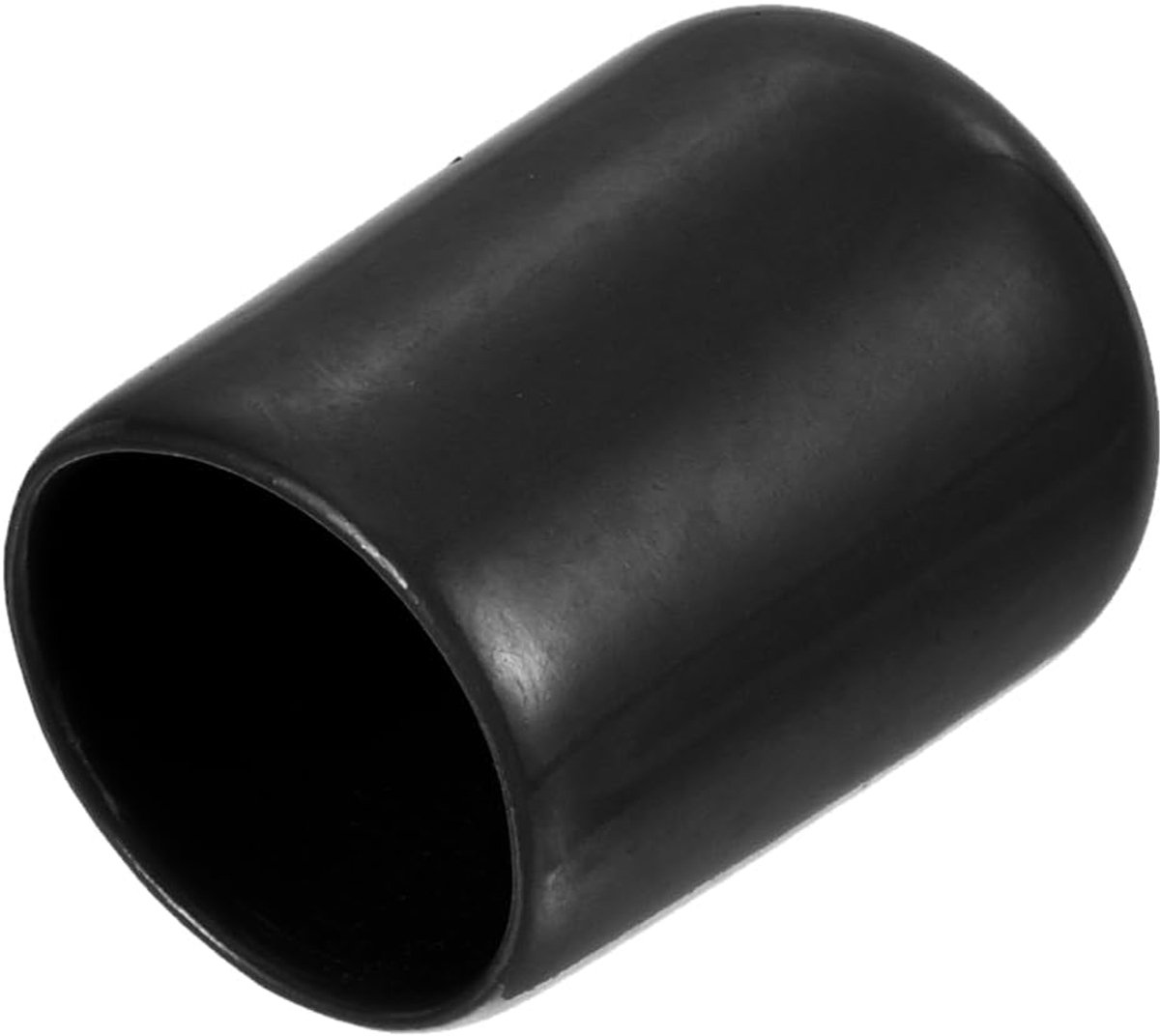 15 stuks rubberen eindkappen 14,5mm ID rubberkappen, ronde beschermkappen PVC stopfen afdekkappen lochstopfen glijders voor schroeven draadbouten kabels buis voetjes voor meubels, zwart