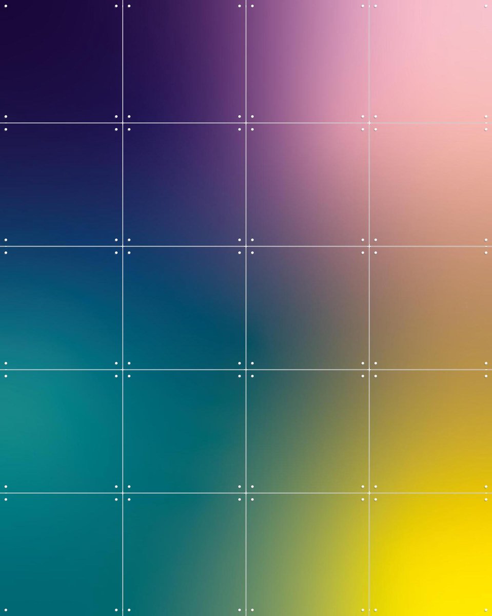IXXI Moonlight, Markus Laible - 80 x 100 cm - Gratis ophangtool - Grote wanddecoratie en posters - Abstract, Geometrische Kunst, Kleurrijk, Speels