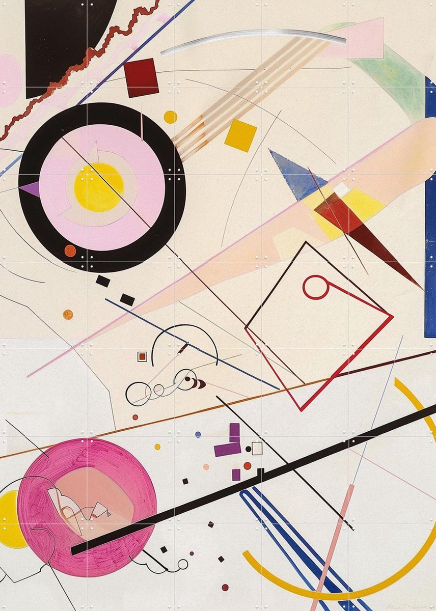 IXXI Floating Shapes, Artclaud - 100 x 140 cm - Gratis ophangtool - Grote wanddecoratie en posters - Speels, Geometrische Kunst, Minimalisme