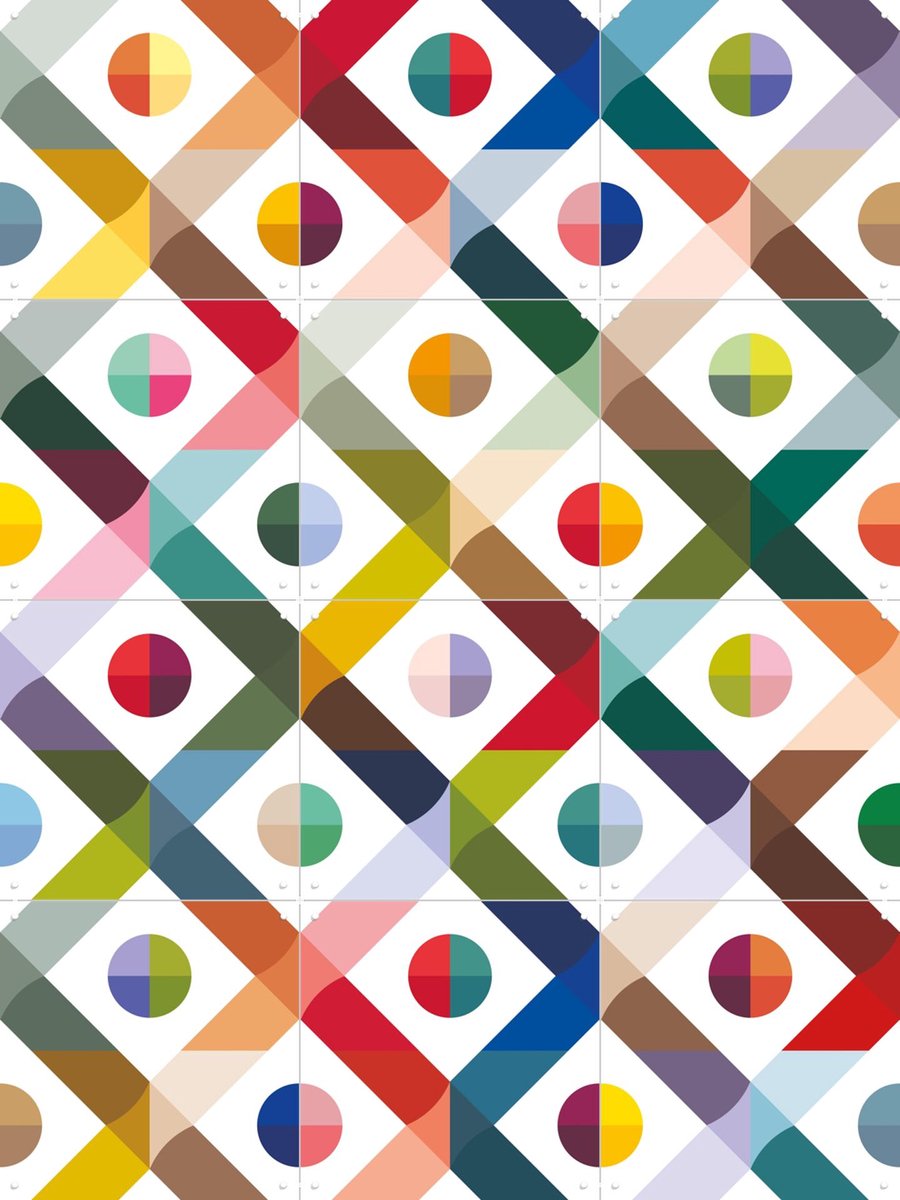 IXXI Piazza Collagebox, Markus Laible - 60 x 80 cm - Gratis ophangtool - Grote wanddecoratie en posters - Minimalisme, Speels, Digitale Kunst