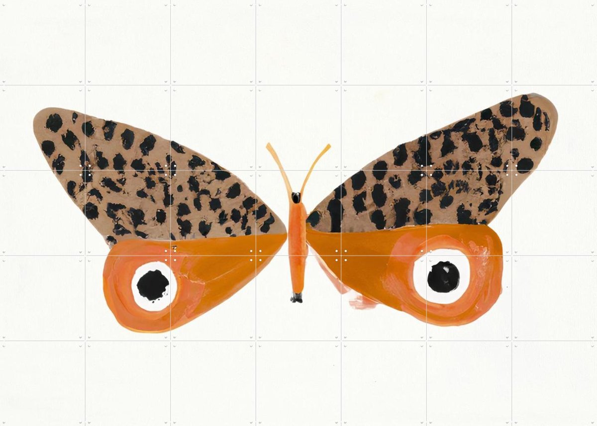 IXXI Wild Wings, Interiorisla - 140 x 100 cm - Gratis ophangtool - Grote wanddecoratie en posters - Kleurrijk, Speels, Babykamer, Kinderkamer