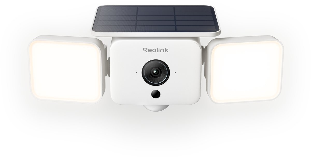 Reolink Solar Floodlight Cam - Draadloze Buitencamera met Schijnwerper - SolarEase™-Opladen - Geluids- & Lichtalarm - Slimme Detectie - WiFi 6