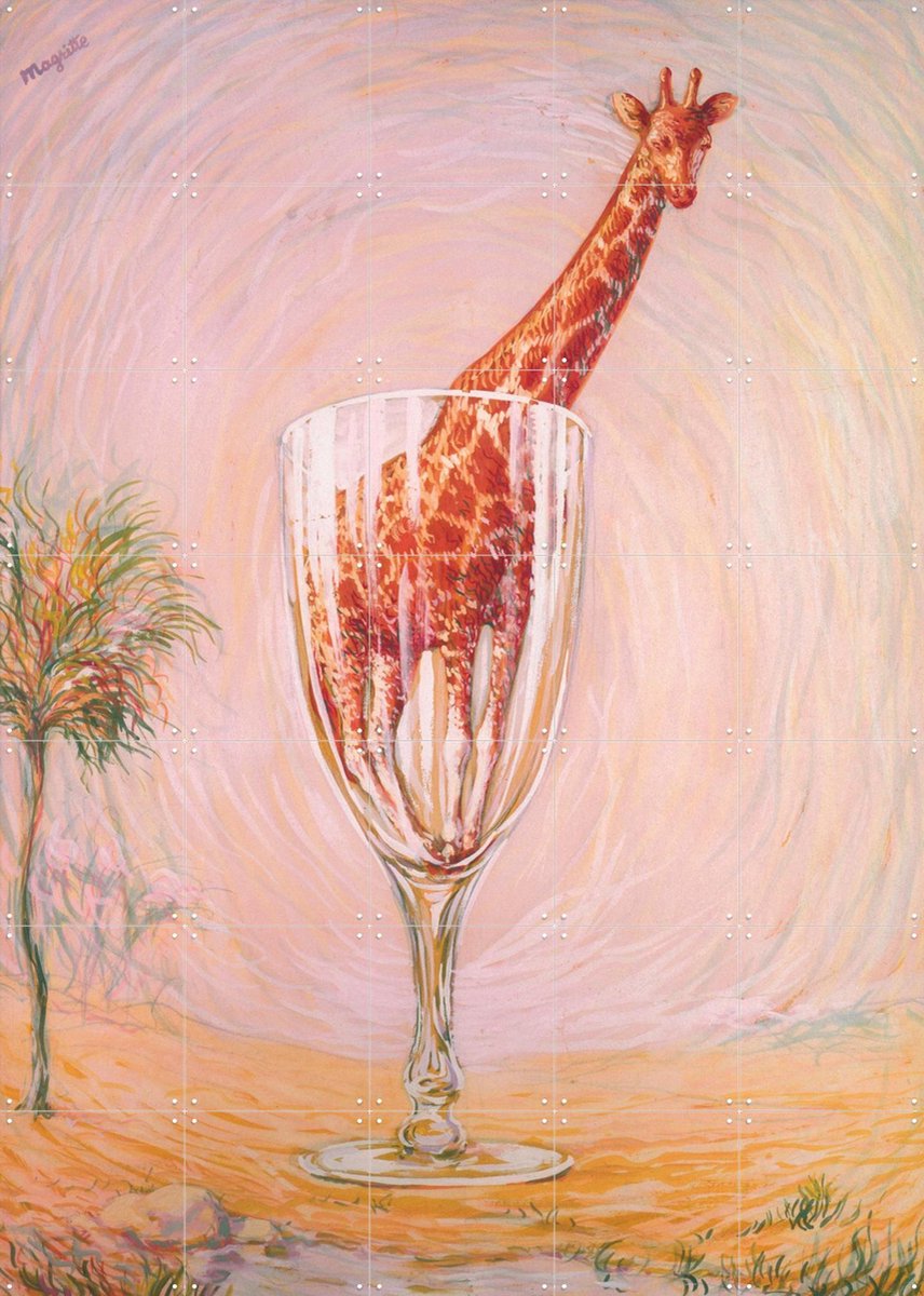 IXXI Le Bain de cristal (1946), Magritte & Standaard Uitgeverij - 100 x 140 cm - Gratis ophangtool - Grote wanddecoratie en posters - Abstract