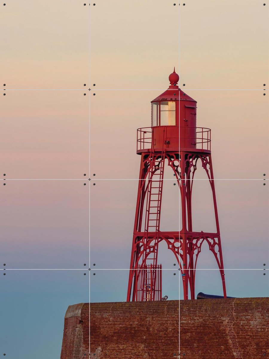 IXXI Keizersbolwerk Vlissingen, Michael Huijgens & Kunst in Kaart - 60 x 80 cm - Gratis ophangtool - Grote wanddecoratie en posters - Fotografie