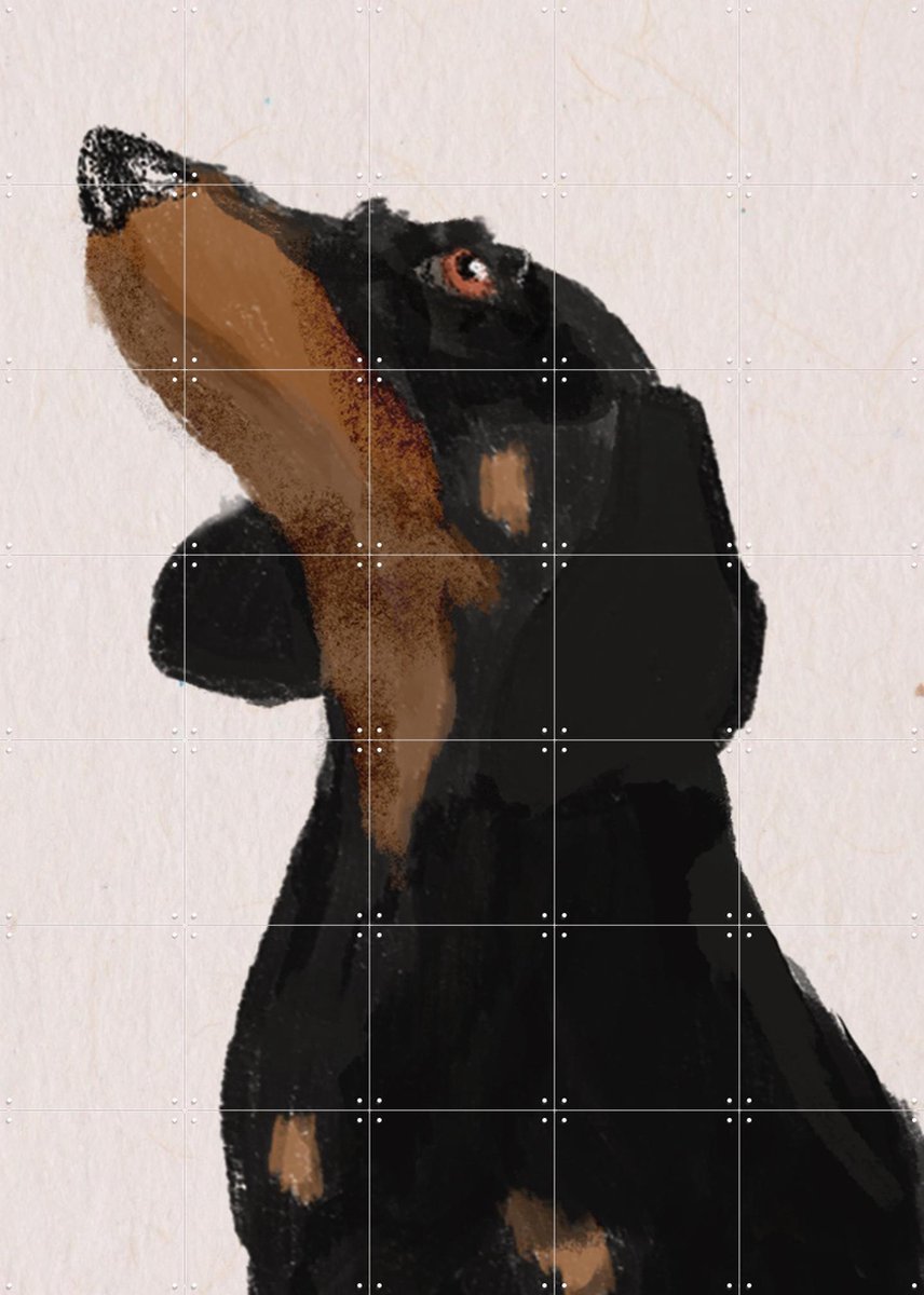 IXXI Vriend, Esther Sepers - 100 x 140 cm - Gratis ophangtool - Grote wanddecoratie en posters - Speels, Illustraties, Line art, Realisme, Mancave