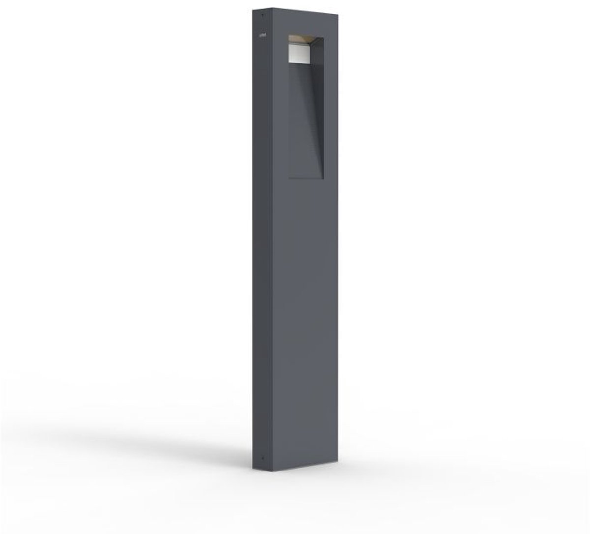 LUTEC Arteo - paallamp voor buiten - premium aluminium - 2700/3200/4000K - 800 lumen - IP65 weersbestendig - Zwart grijs