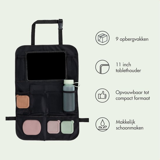iMoshion 9-in-1 Autostoel Organizer met Tablet Houder - Auto Organizer voor Kinderen - Auto Accessories - Universeel van iMoshion — afbeelding 2