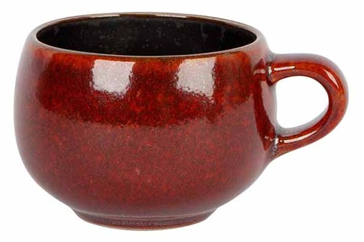 Elements Maroon Espressotas 10cl D6xh4,8cm Met Oor