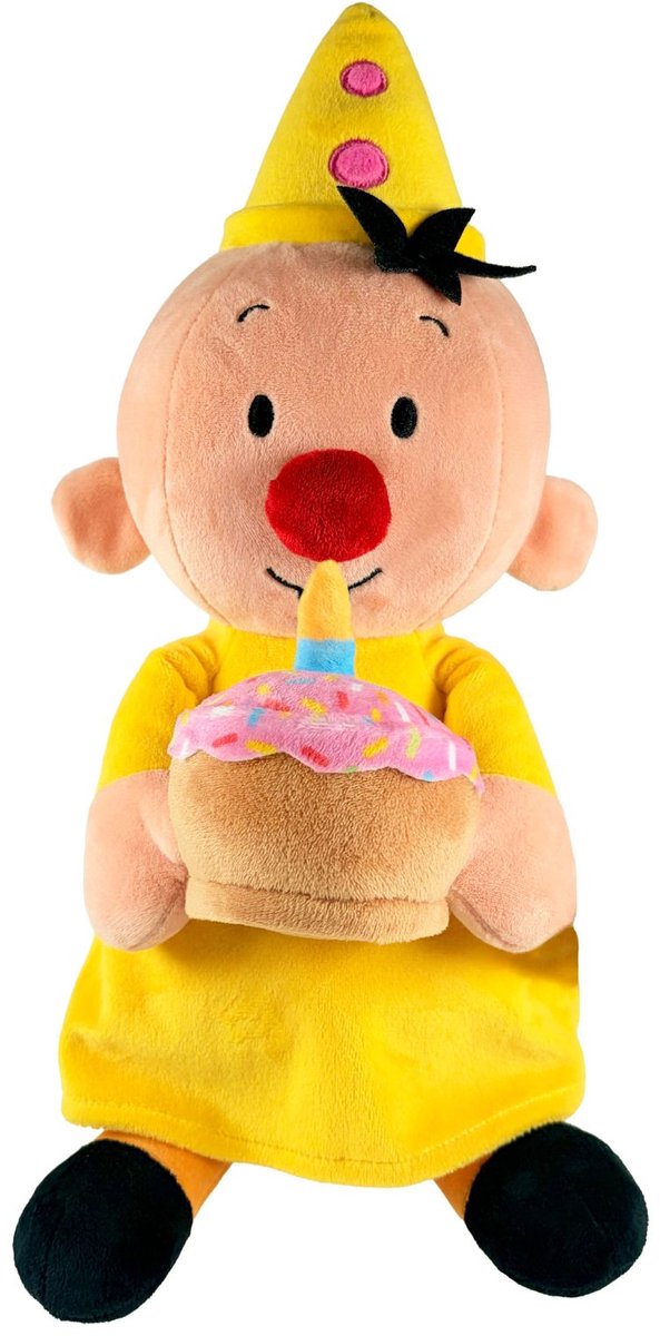Bumba - Knuffel - Pluche knuffel met cupcake - 45 cm