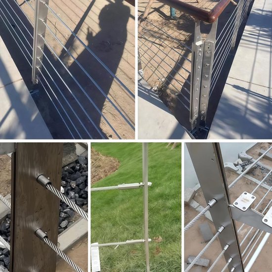 Kabelspanners Roestvrij Staal,2 MM Touwspanners,Kabelspanner Roestvrij Staal Voor Het Vullen Van Leuningen,Spanning,Kabelspangarnituur,Railset — afbeelding 3