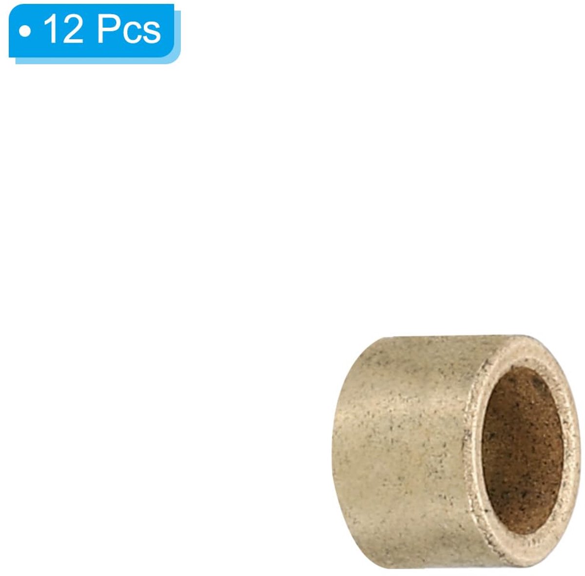 Afstandhouders, 12 stuks metalen afstandhouder messing 5 mm ID x 7 mm OD x 4 mm L messing afstandhouders schroef afstandhouder voor 1/5 inch of M5 schroef