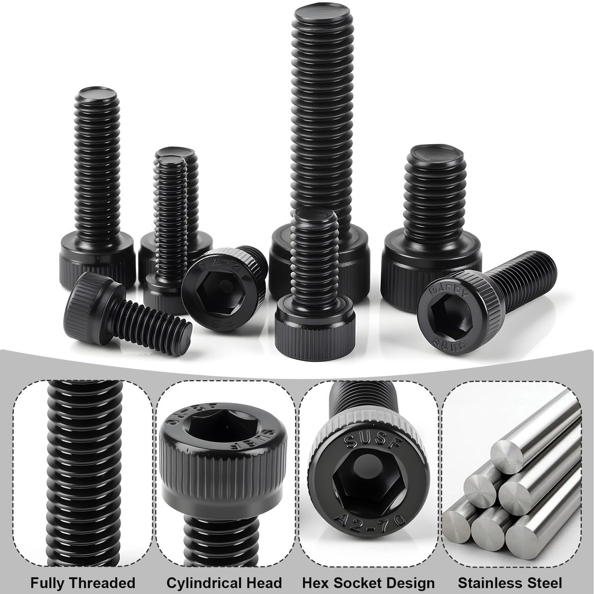 5 stuks snelle verandering 1/4 "zeskantschacht verstelbare verzinkset, 5 stuks gratis vervangbare boren met één zeskantsleutel, houtbewerkingsverzinkboorbits