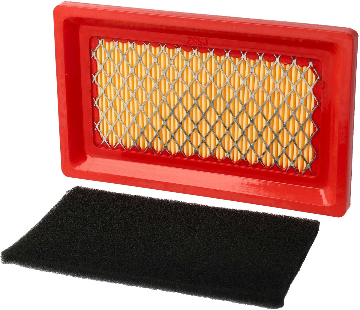 vhbw 2x filter (1x voorfilter, 1x luchtfilter) compatibel met Viking MB 4 RT, MB 4 RV grasmaaiers - 14,5 x 8,5 x 2,8 cm