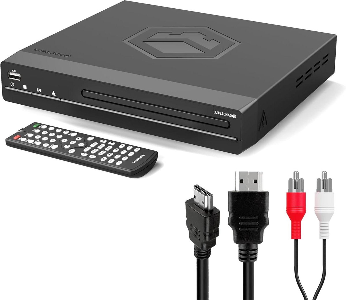Compacte DVD Speler - Regiovrij Afspelen - Wereldwijde Films Kijken - 1080p Upscaling - 29.7 cm Breed - Zwart
