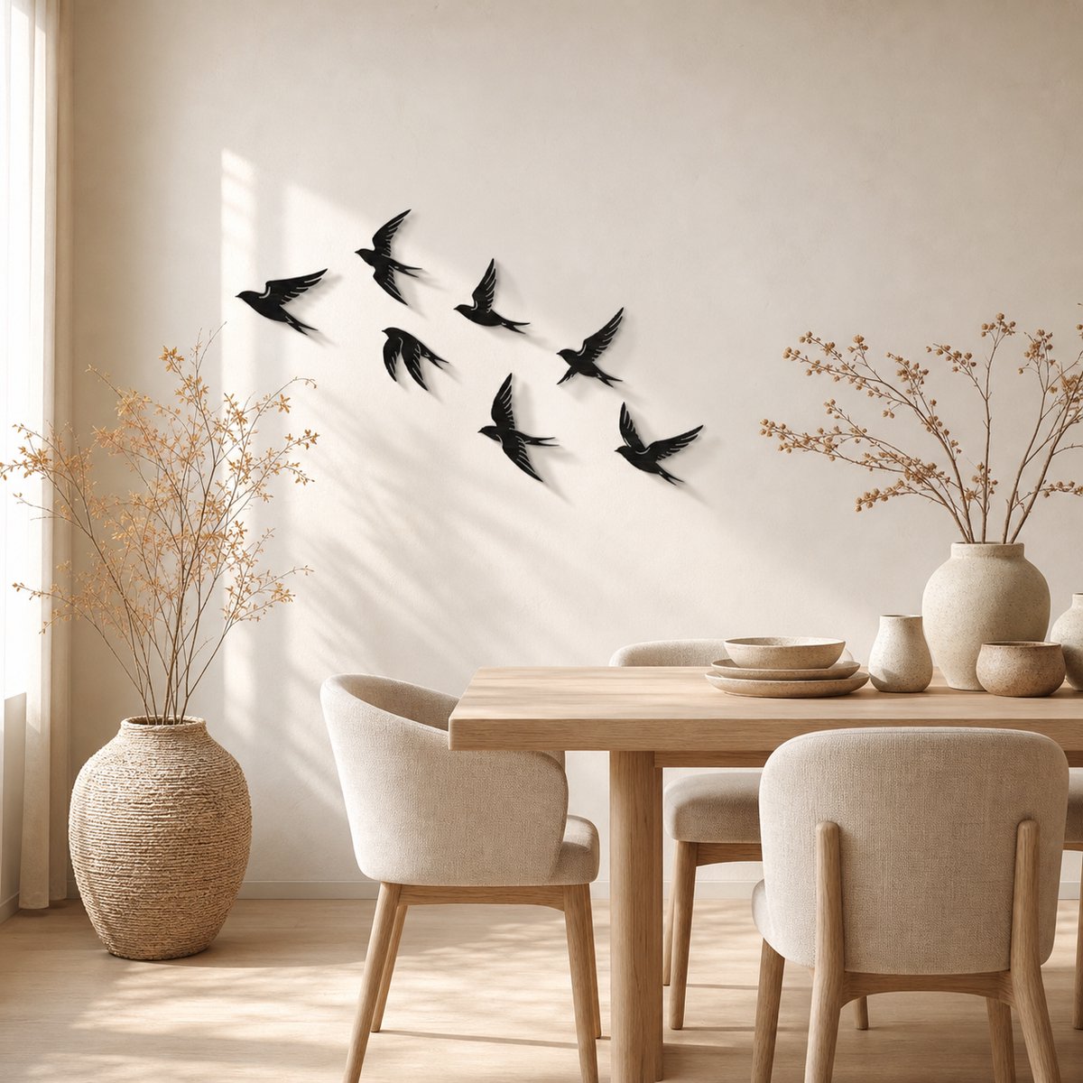 Wand decoratie vogels - Muurdecoratie - Wanddecoratie - Muurdecoratie woonkamer - Schilderij - Muurdecoratie slaapkamer - Industrieel - Wanddecoratie hout natuurlijk - Wanddecoratie buiten - Wanddecoratie tuin - Slaapkamer