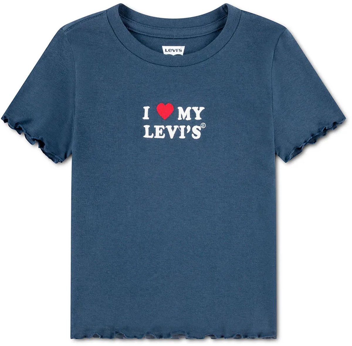 Levi´s ® Kids I Heart My T-shirt Met Korte Mouwen Blauw 8 Years Meisje