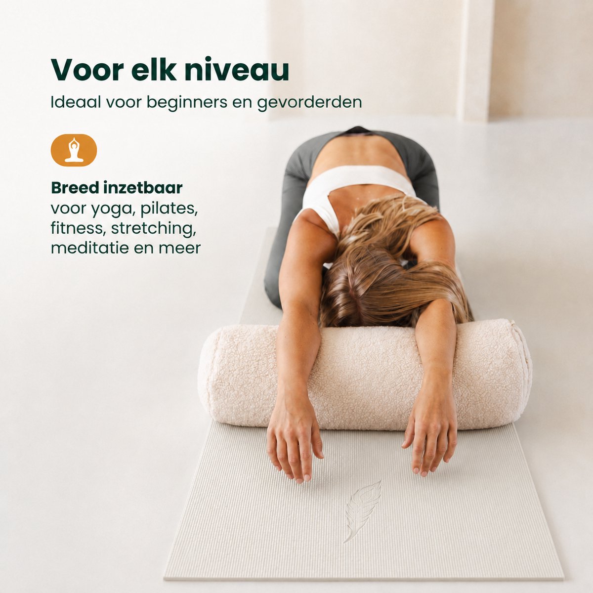 MindBaas - Yoga Mat (extra dik) - Crème thumbnail 4