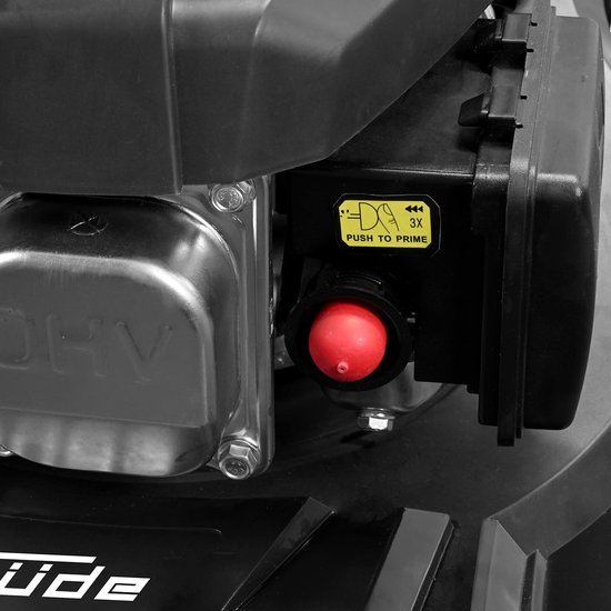 Benzine grasmaaier - Gazonmaaier - Middelgrote tuinen - Lichtgewicht manoeuvreerbaar - 40 cm snijbreedte - Zwart rood — afbeelding 3