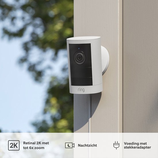Ring Buitencamera op adapter (nieuwste generatie) - Zwart - 2K video — afbeelding 2