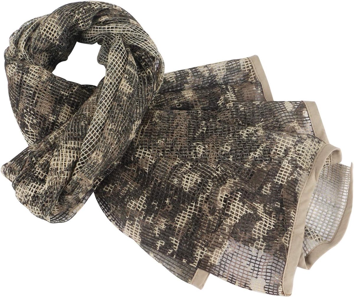 Veil Tactical Scrim Net Sjaal Camouflage Woestijn Sjaal 180x90cm 70.9x35.5Inch Polyester Gezichtsbedekking Camo Mesh Sjaal