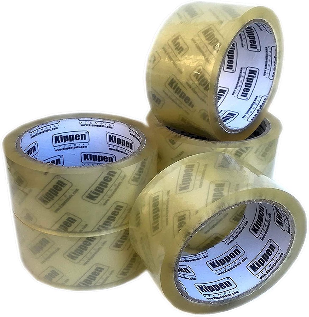kippen 9004TM – 6 rollen transparant plakband voor verpakkingen, afmetingen: 50 m x 48 mm. - ShopVlot