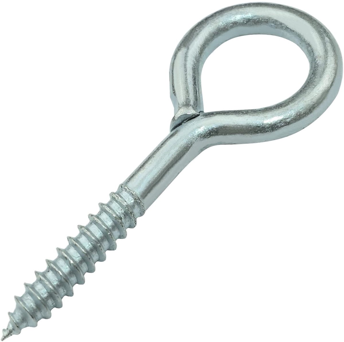Oogschroeven Ø 5x30mm - zelftappende oogschroef gesloten - van staal - kleur zilver