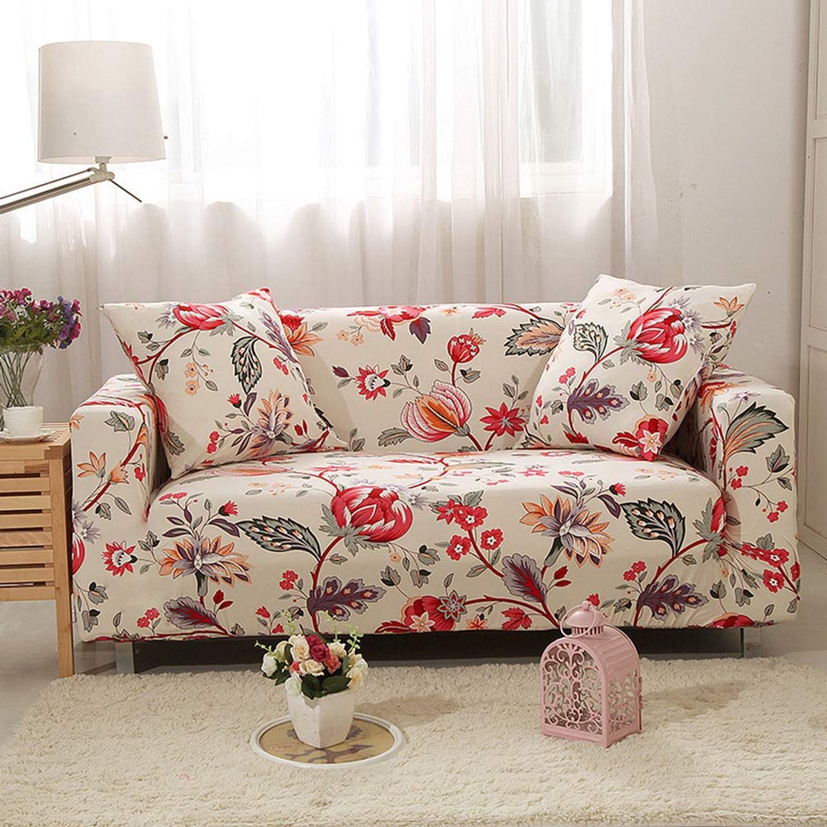Hoes Sectionele Elastische Stretch Sofa Cover Voor Woonkamer Couch Cover L Vorm Hoek Fauteuil Cover 1/2/3/4 Zits (Pillow Casex2 45x45,Color 5)