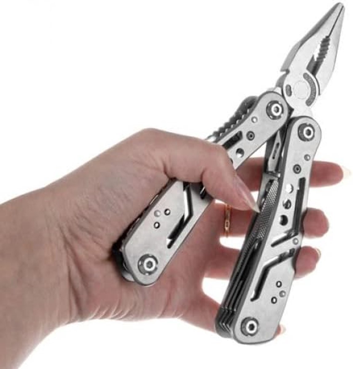 24 in1 multifunctionele klem - multifunctioneel gereedschap met - klem/mes/flesopener/schroevendraaier/blikopener/snijder ETC - buitenactiviteit, wandelen