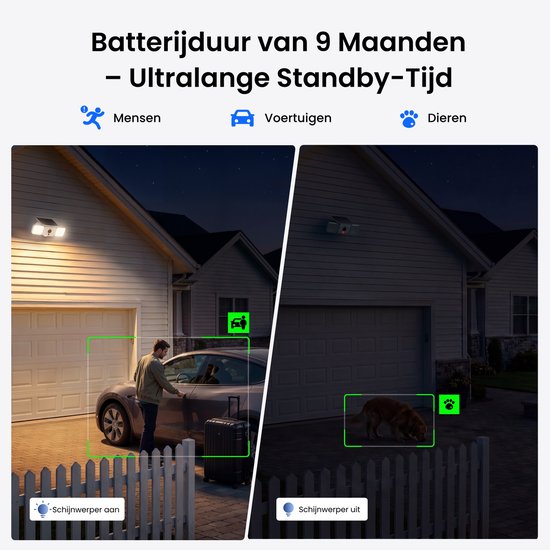 Reolink 4MP Draadloze Buitenschijnwerpercamera - SolarEase™-Opladen - Geluids- En Lichtalarm - Slimme Detectie - WiFi 6 - F310B van Reolink — afbeelding 3