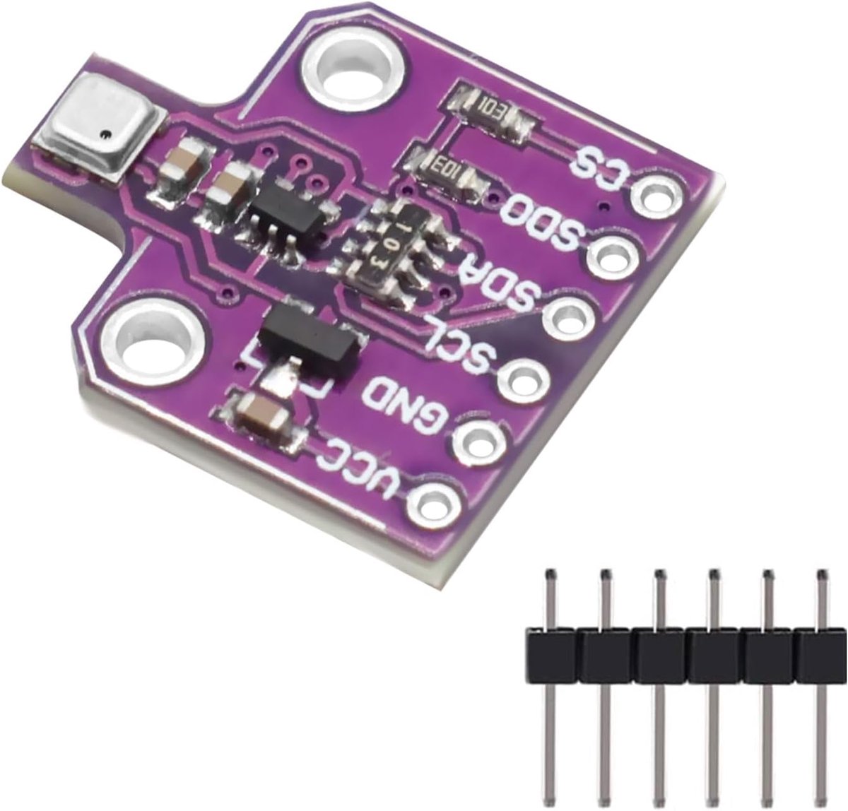 ontwikkelbord, APKLVSR CJMCU-680 BME680 Druksensor voor temperatuur, vochtigheidssensor 1,7 ~ 3,6 V I2C-interface, voor de registratie van de luchtkwaliteit