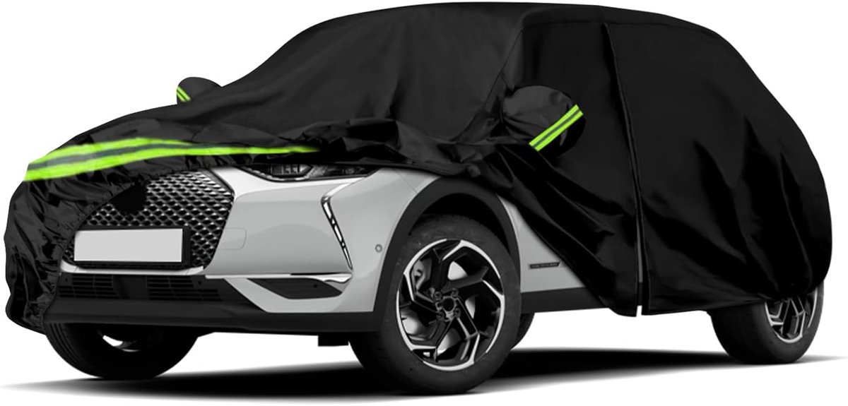 Passend voor Citroen DS3/DS 3 Crossback 2009-2025, waterdichte volledige garage autohoes met ritssluiting voor sneeuw, regen, all-weather bescherming