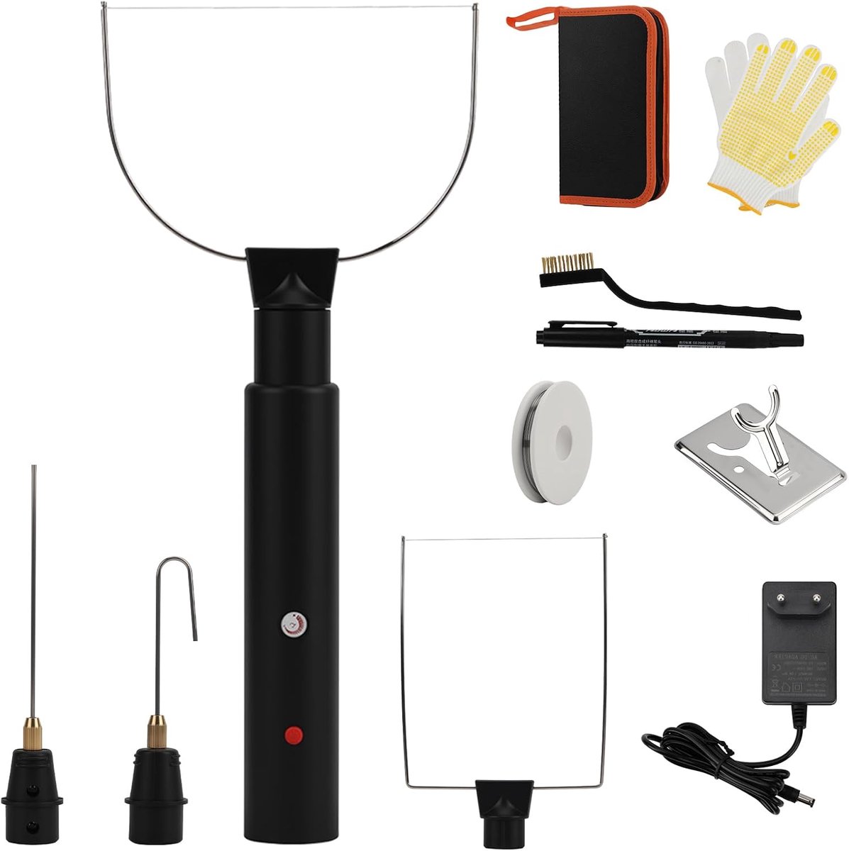 4-in-1 schuimsnijder, hete draad, piepschuimsnijder, elektrische snijmachines met 4 snijpennen, instelbare temperatuur, voor de bewerking van schuim en doe-het-zelf knutselprojecten