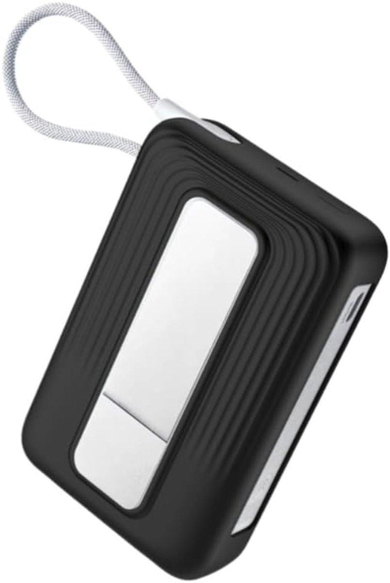 Beschermhoes compatibel met Anker Zolo 10.000 mAh A1116 powerbank, stofdicht, schokbestendig, siliconen beschermhoes, zwart