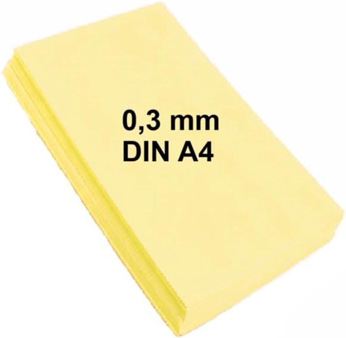 Paper Wafelpapier Wafelpapier DIN A4, 0,30 mm, 25 vellen - geel