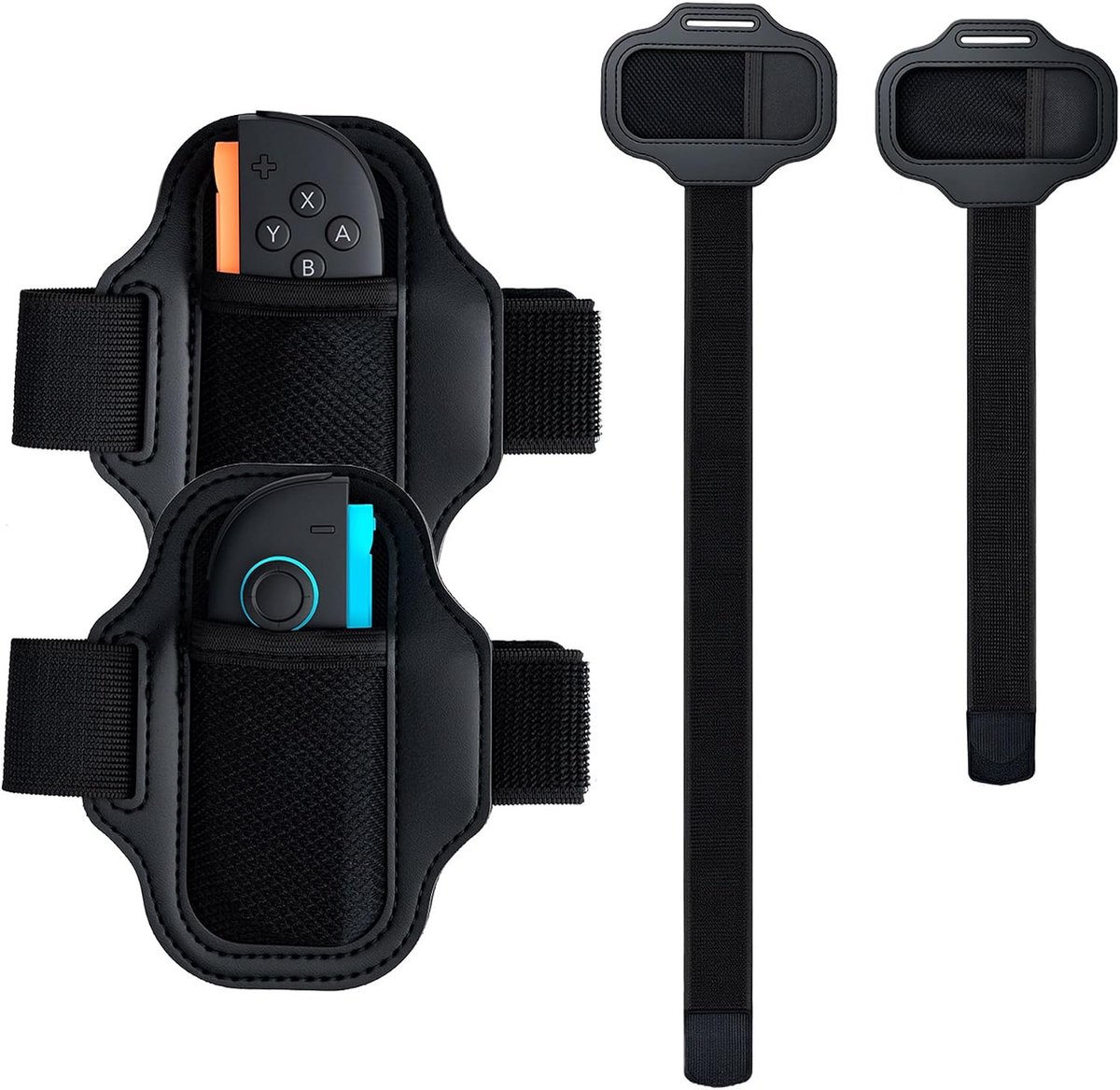 2 stuks verstelbare sport beenriem beenband voor Nintendo Switch/Nintendo Switch 2 Joy-Con Controllers, Leg Strap voor Nintendo Switch Sports Voetbal, Ring Fit Adventure