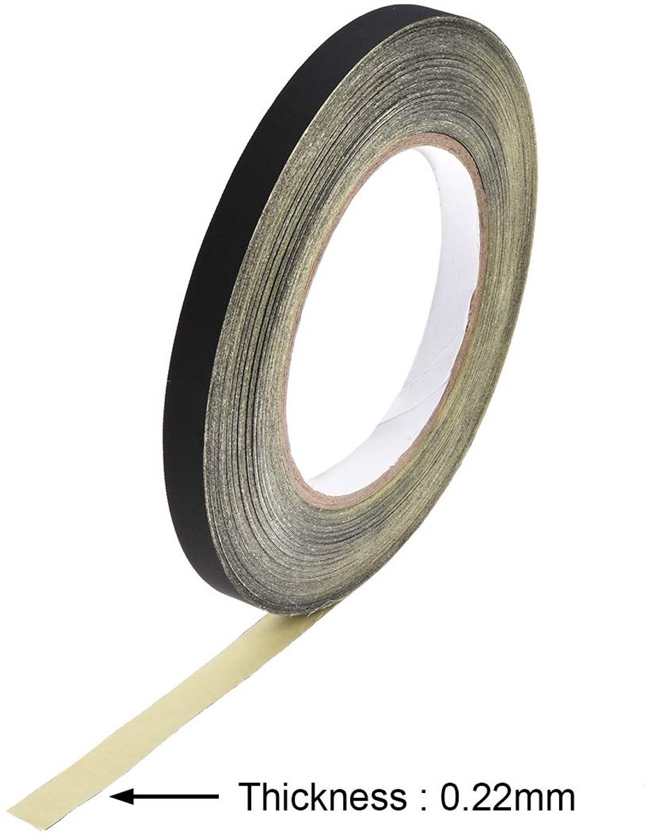 sourcing map 10 mm acetaat tape voor laptop, elektrische auto's, gitarreparatie, hoge temperatuur, zwart 30 m