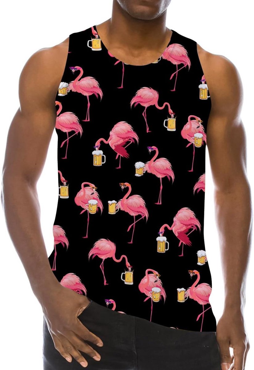 Heren Tank Top 3D Spiershirts Mens Vest Zomer Cool T-shirt S-XXL